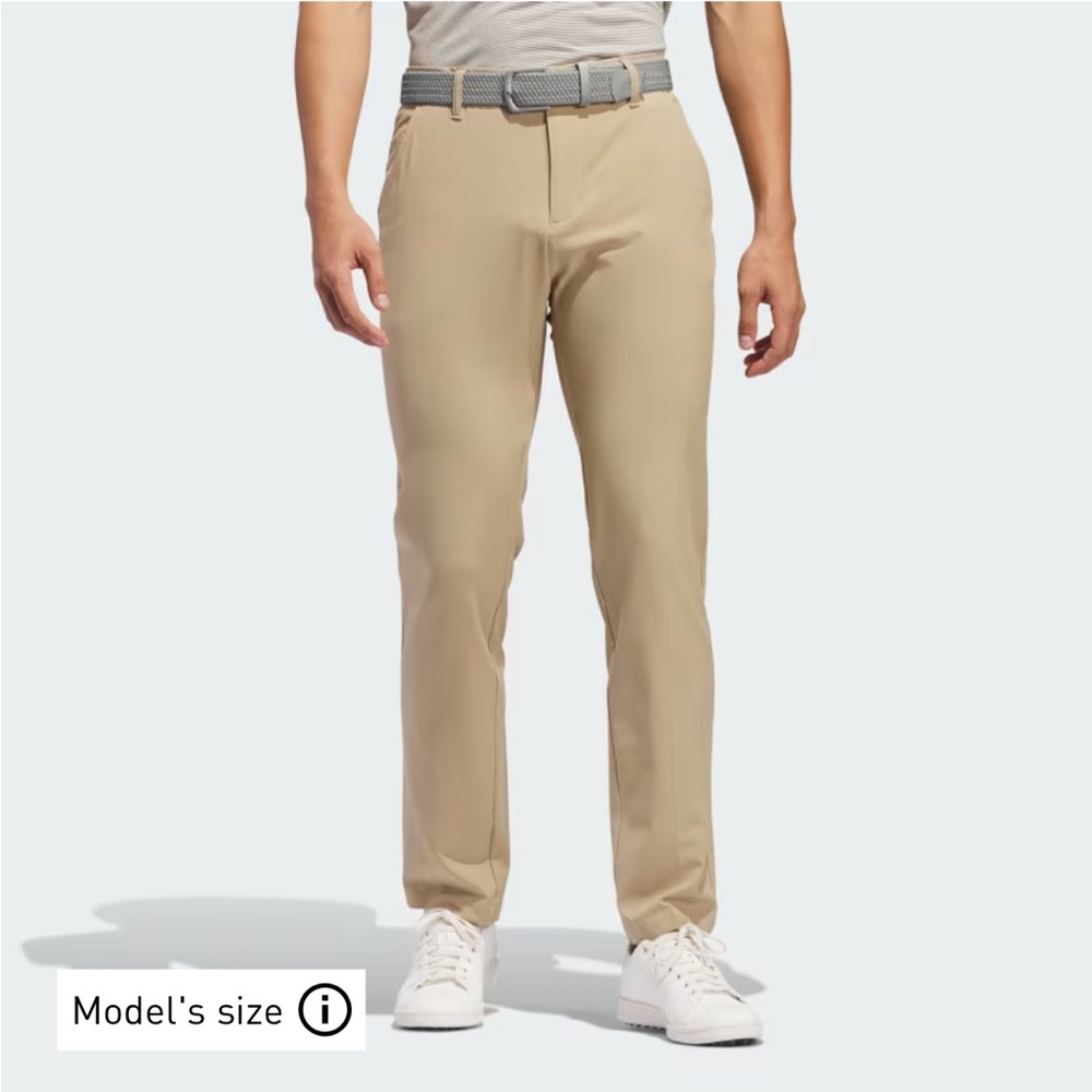 Adidas Men’s ULTIMATE365 TAPERED GOLF PANTS Hemp Tan Khaki IU2832